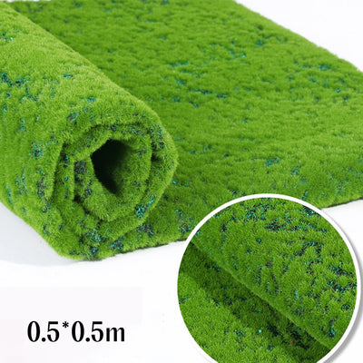 Artificial Moss Turf Simulation Grass Mat Garden DIY Micro Landscape Bonsai Decoration Wall Green Lawn Dollhouse Decor 15/30/50c