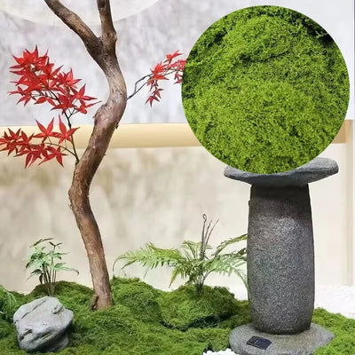 Fake Moss Artificial Green Moss for Potted Plants Fairy Garden Accessories Home Garden Lawn Floor Ornament Landscape Decor