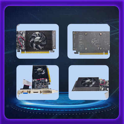 Kinology NVIDIA GT 610 2GB New Graphics Card DDR3 GPU Video Card 64Bit with HDMI VGA DVI for Computer Gaming GT610