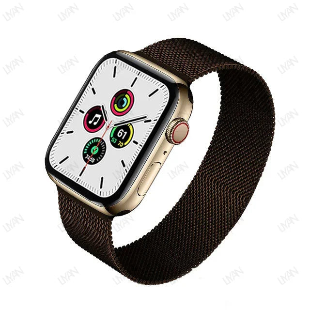 Milanese Loop for apple watch band 44mm 45mm 40mm 41mm 38-42mm pride bracelet iwatch series 9 8 7 6 SE 5 4 3 ultra 2 49mm strap