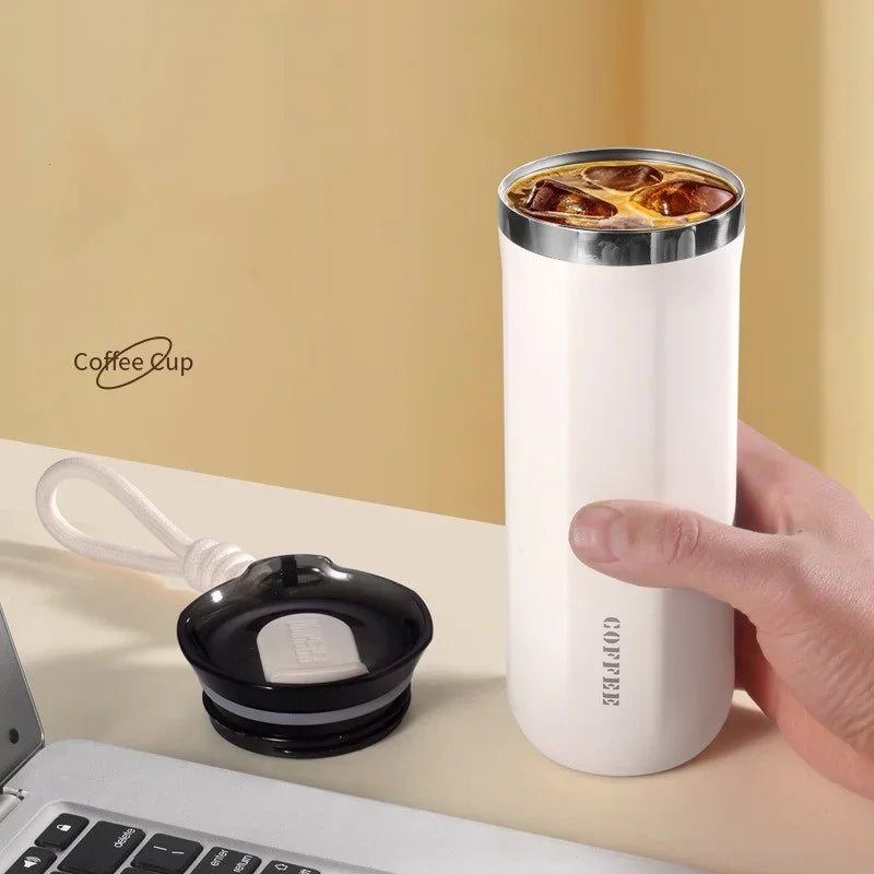 Thermal Mug 304 Stainless Steel Insulated Water Cup Business Office Portable Cold Coffee Cup Gift Cup Leakproof Travle Drinkware