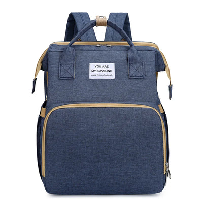Folding Mommy Diaper Bags Baby Bed Fashion Women's Bag Maternity Nappy Diaper Bags Travel Milk Bottle Backpack Nursing Bags