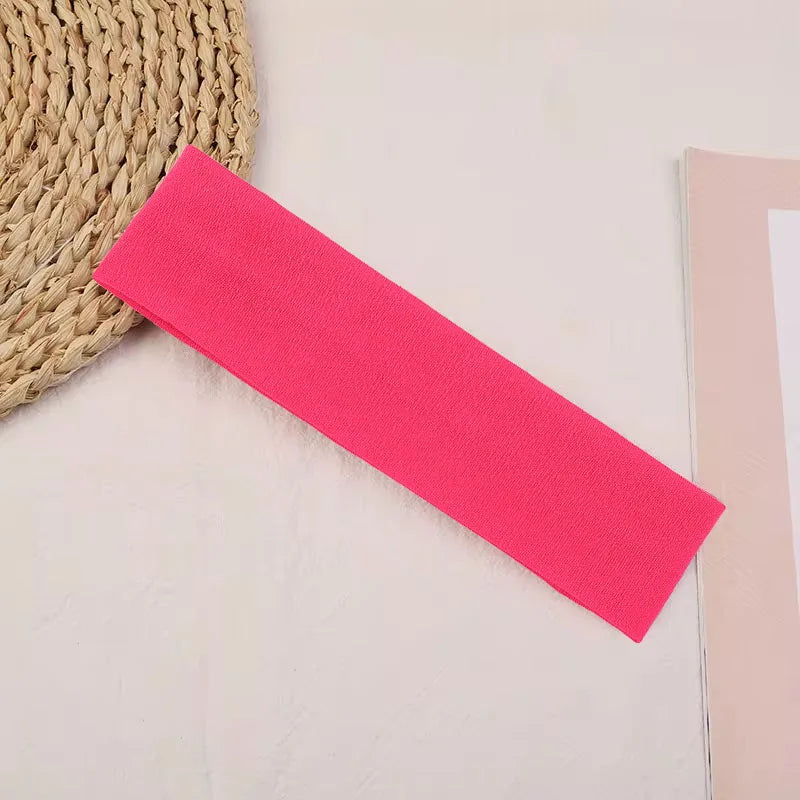 Stretchy Sports Yoga Hair Bands Solid Color Tennis Elastic Headbands Fitness Yoga Headwear for Women Hair Accessories Wholesale