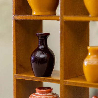 6Pcs 1:12 Dollhouse Miniature Wine Altar Tea Jar Clay Pot Flowerpot Vase Home Model Decor Toy Doll House Accessories