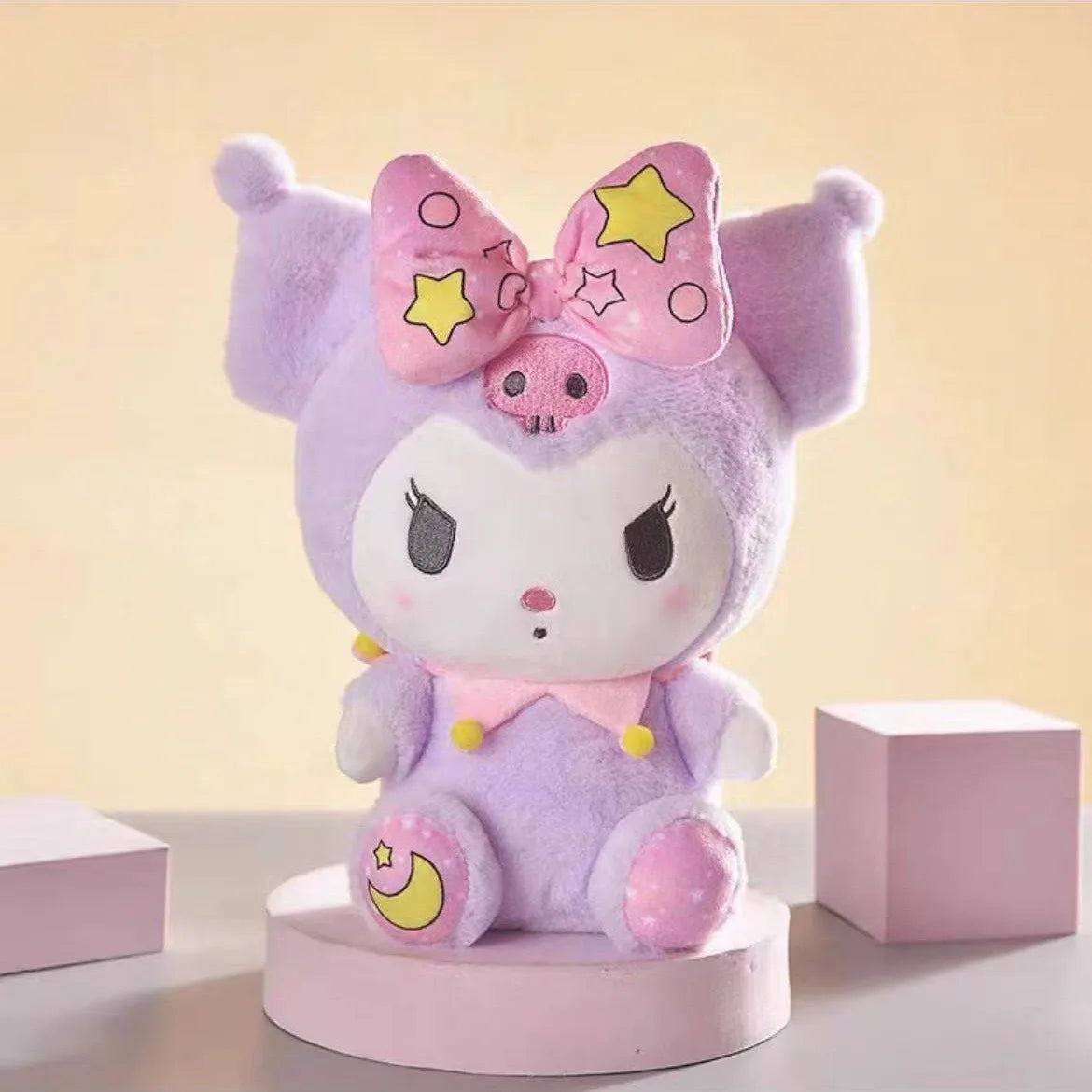 Sanrio 25Cm Anime Kuromid Toys Kawaii Mymelody Cinnamorol Plush Soft Stuffed Animals Doll Plushie Pillow Xmas Gift Decor