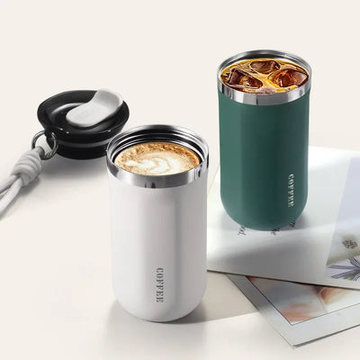 Thermal Mug 304 Stainless Steel Insulated Water Cup Business Office Portable Cold Coffee Cup Gift Cup Leakproof Travle Drinkware
