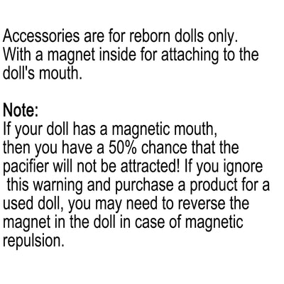 Reborn Doll Magnetic Pacifier Reborn Doll Accessories