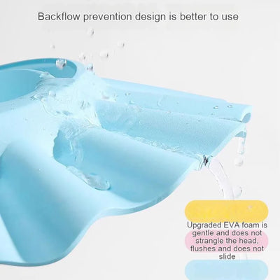 A soft PVC shower cap that makes hair washing more fun, adjustable in size, and adds ear protection function