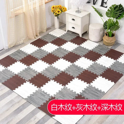 Game Activity Soft Floor Baby EVA Foam Play Gym Puzzle Mats Wooden Interlocking Exercise Tiles Crawling Carpet And Rug for Kids