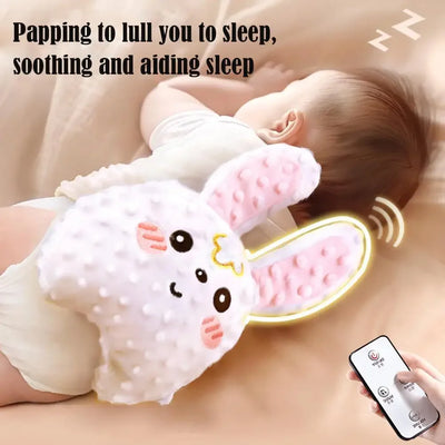 Babies Soothing Palms Pat Sleep Cute Plush Toy Baby Sleep Aid Electric Automatic Baby Patting Sleeping Doll with Remote Control