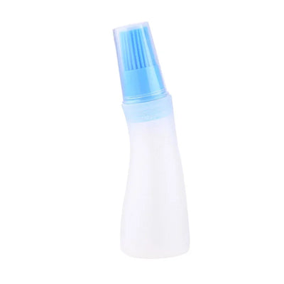 1 Pcs Portable Silicone Oil Bottle with Brush Grill Oil Brushes Liquid Oil Pastry Kitchen Baking BBQ Tool Kitchen Tools for BBQ