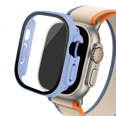 Glass+case For Apple Watch Ultra 2 case 49mm smartwatch PC Bumper+Screen Protector Tempered Cover iwatch series band Accessories