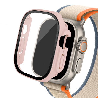 Glass+case For Apple Watch Ultra 2 case 49mm smartwatch PC Bumper+Screen Protector Tempered Cover iwatch series band Accessories