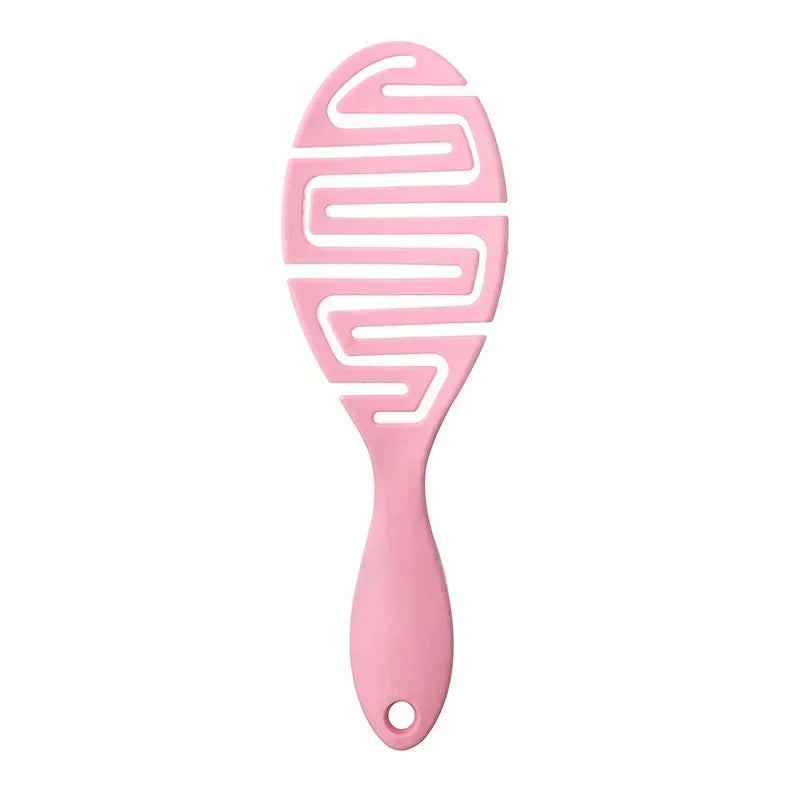 2024 New Solid Color Scalp Massage Curly Hair Brushes Comb Bath Untangling Hollow Hairbrush Health Care Tools for Women Baby