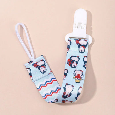 1PC BABY CARTOON PACIFIER CLIP CHAIN WITH FIXED BUTTON, ANTI-DROP BUCKLE STRAP, SOOTHER CHAIN FOR BABY FEEDING GIFT