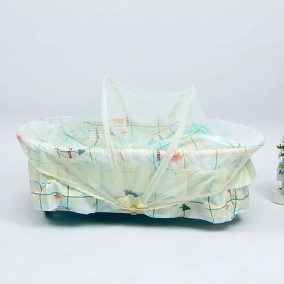 High Quality Four Season Baby Mosquito Net Newborn Cradle Bed With Mattress Pillow Yurt Anit-mosquito Small Tent Sleeping Basket