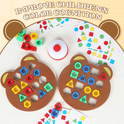 2pcs Kids Early Education Geometric Shape Matching Toy Thinking Logic Exercise Toys Gift for Birthday Children's Day