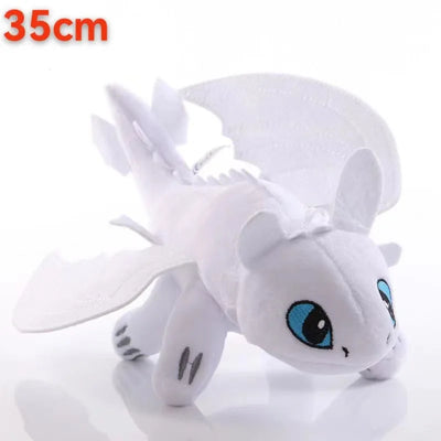 35/27cm Plushie Dragon Toys Kawaii White Black Dinosaurs Animal Stuffed Plush Toys Home Decor Boys Girls Birthday Xmas Gifts