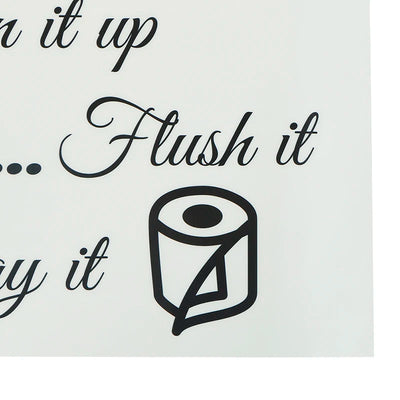Toilet Rules Bathroom Removable Wall Sticker Vinyl Art Decals DIY Home Deco