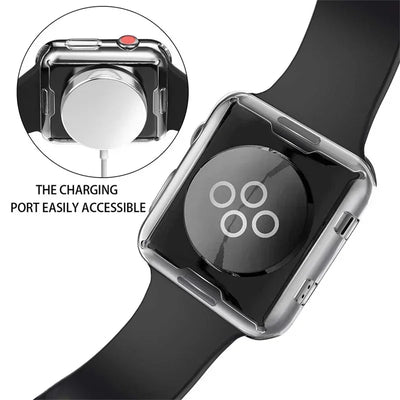 Soft TPU Screen Protector for Apple Watch 10 9 8 45mm 41mm 44mm 42mm 46mm 49mm Full Case Cover for IWatch Ultra 7 SE 6 5 4 3 2