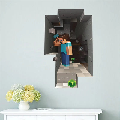 3D Cartoon Games Wall Stickers  Gifts for children wall stickers for kids   Environmental PVC decoration for wall