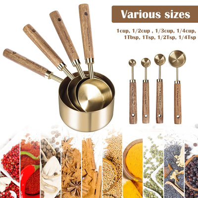 11/6pc Stainless Steel Measuring Cup Spoon Set Espresso Making Measuring Tools Coffee Measure Spoon Kitchen Gadget Measure Scoop