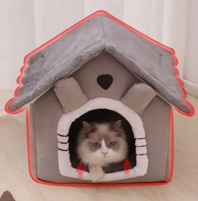 All Seasons Warm Washable Cat Dog Cushion, House Indoor Soft Removable Cushion Pet Bed Kennel for Small Medium Pets Durable Pet Supplies