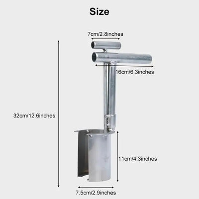 Portable Hand Held Open End Seedling Transplanter Multi-functional Seeding Bulb Planter Tool For Agricultural Use Gardening Tool