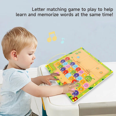 Montessori Children Toys 2-in-1 Magnetic Number Letter Pairing Maze Learning Education Toys Kids Wooden Drawing Board Toys Gifts