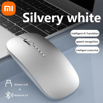 Xiaomi AI Intelligent Voice Translation Mouse 2.4G Bluetooth Wireless Rechargeable USB Connection Computer Charging Voice Mice