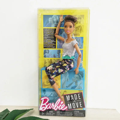 Original Barbie Dolls Made To Move Brunette Blonde Yoga 22 Joints Articulated Toys for Girls Genuine Barbie  Toys for Children