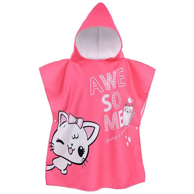 Children 0-5Year Cute Bath Towel Cartoon Animals Hooded Baby Beach Towel Soft Microfiber For Kids Toddlers Pool Poncho