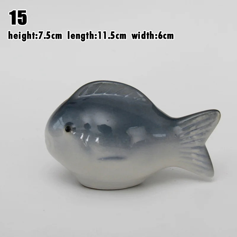Garden Floating Ceramics Goldfish Creative Ceramic Underglaze Color Hand-painted Turtle Ornament Fish Tank Floating Decor Crafts