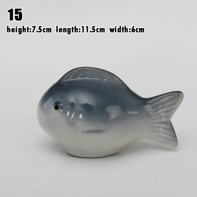 Garden Floating Ceramics Goldfish Creative Ceramic Underglaze Color Hand-painted Turtle Ornament Fish Tank Floating Decor Crafts