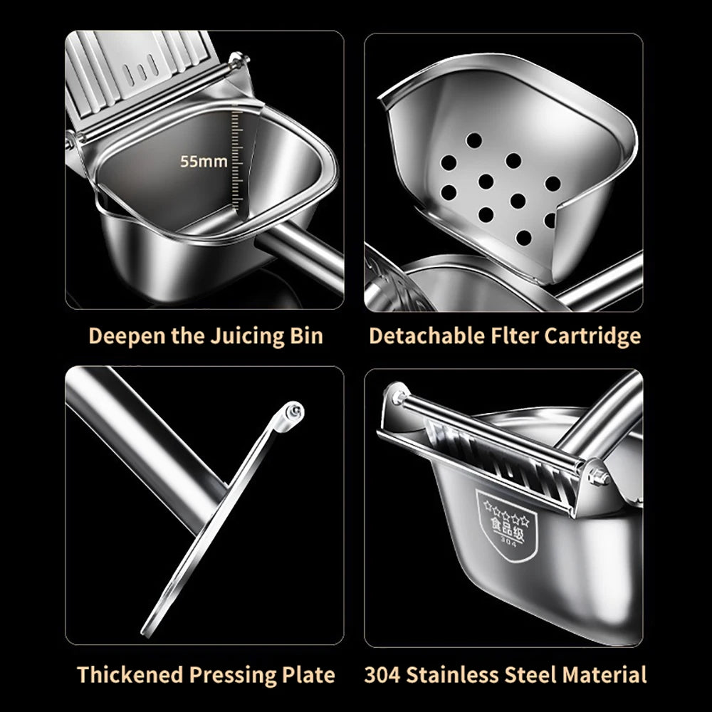Manual Citrus Juicer Stainless Steel Hand Orange Squeezer Lemon Fruit Juicer Press Machine Kitchen Bar Fruit Tools Accessories