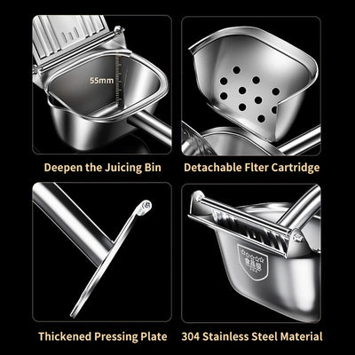 Manual Citrus Juicer Stainless Steel Hand Orange Squeezer Lemon Fruit Juicer Press Machine Kitchen Bar Fruit Tools Accessories