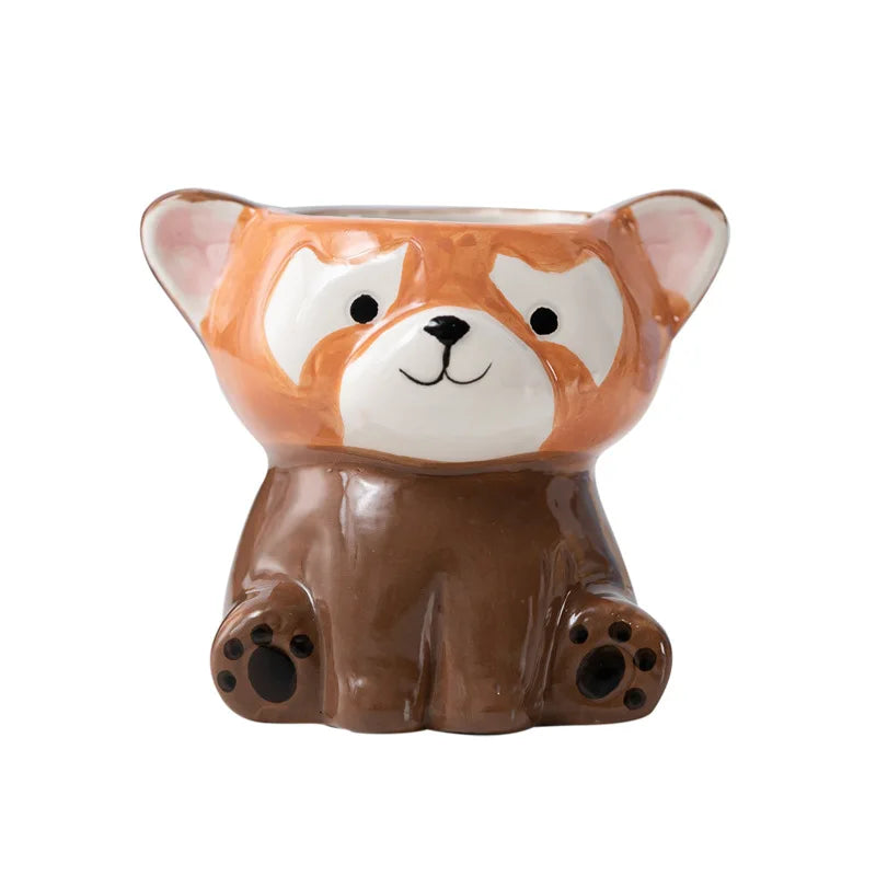 Cartoon Cute Fleshy Flowerpot Desktop Display Potted Container Decoration Gift Balcony Plant Ceramic Creativity