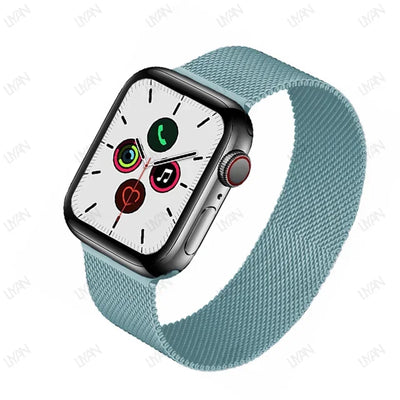 Milanese Loop for apple watch band 44mm 45mm 40mm 41mm 38-42mm pride bracelet iwatch series 9 8 7 6 SE 5 4 3 ultra 2 49mm strap