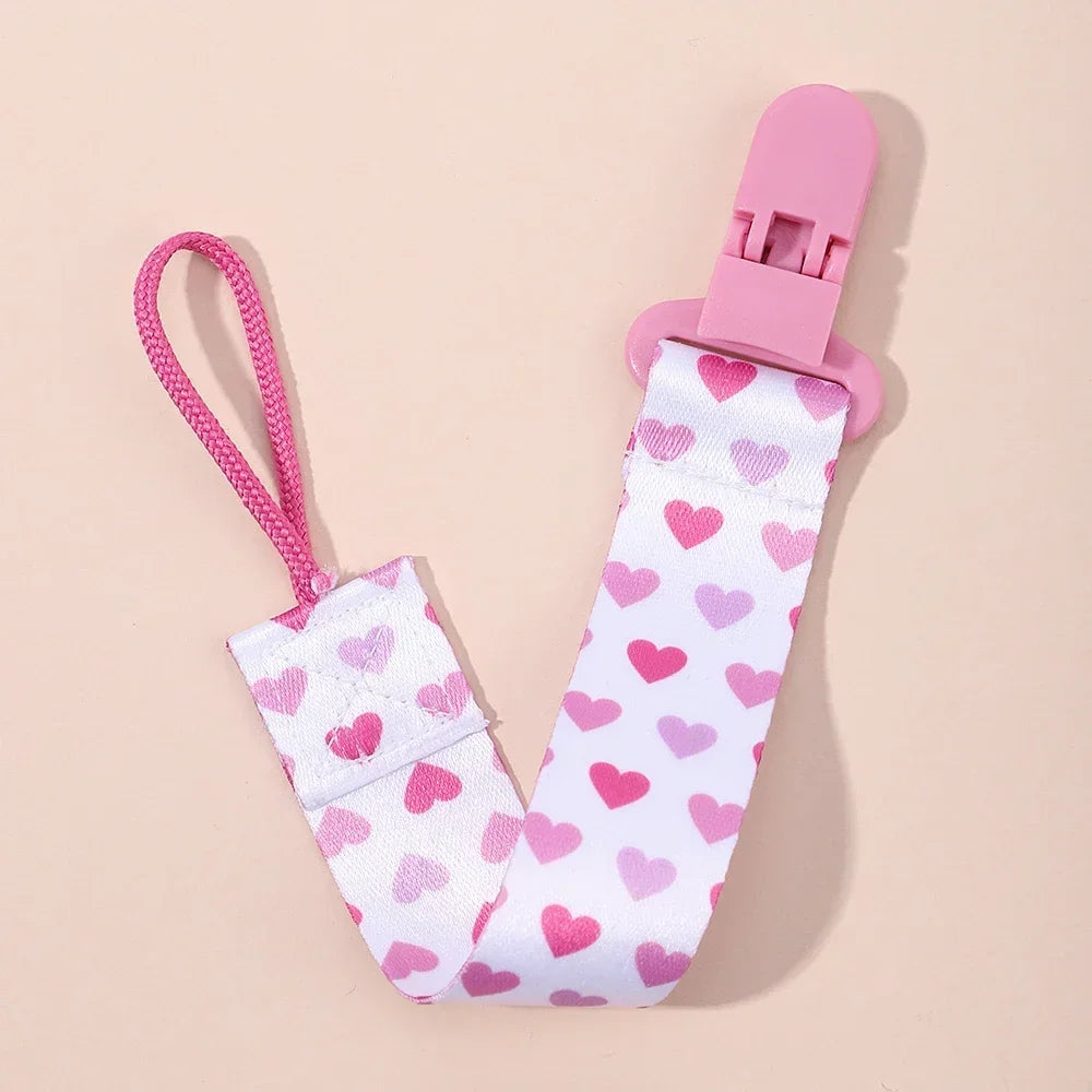 1PC BABY CARTOON PACIFIER CLIP CHAIN WITH FIXED BUTTON, ANTI-DROP BUCKLE STRAP, SOOTHER CHAIN FOR BABY FEEDING GIFT