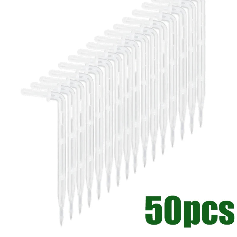 Transparent 1/4'' Bend Arrow Dripper Regulating Micro Drip Irrigation Kit Garden Water Connector 4/7mm Hose Dripper Greenhouse