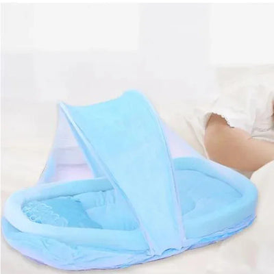 Flannel Newborn Bed Mosquito Net With Small Pillow , Baby Cradle Mosquito Insect Net, Encrypted gauze Baby Crib Mosquito Tent