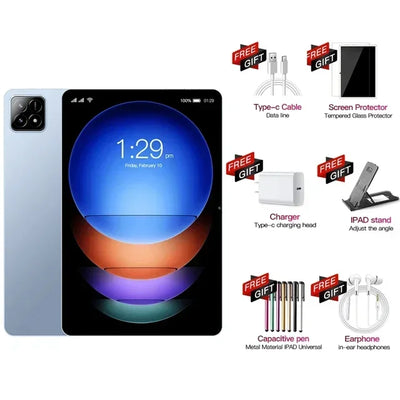 XIOA NEW Pad 7 Pro 2025 Global Version Original Tablet Android 14 Snapdragon 16GB 1024GB 5G Dual SIM Card WIFI HD 4K Tablet PC