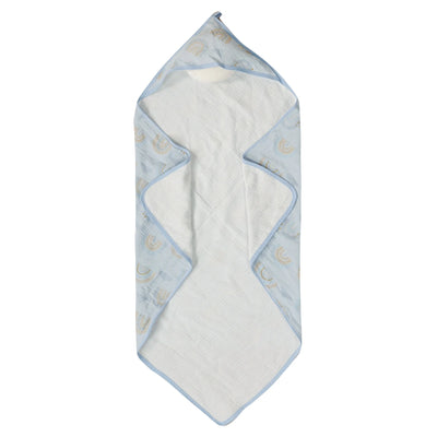 Elinfant Baby Bath Towels Soft Newborn Hooded Towel Blanket,100% Cotton Crepe Cloth Baby Bathrobe