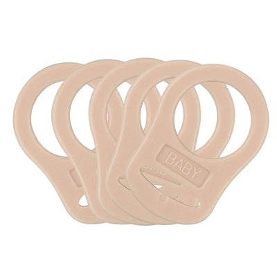 5PCS MULTI-COLOR SILICONE PACIFIER CLIP ADAPTERS FOR MAM DUMMY HOLDERS – UNIVERSAL BABY PACIFIER RING CONNECTORS