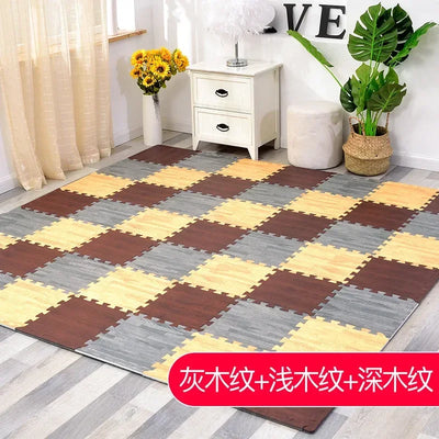 Game Activity Soft Floor Baby EVA Foam Play Gym Puzzle Mats Wooden Interlocking Exercise Tiles Crawling Carpet And Rug for Kids