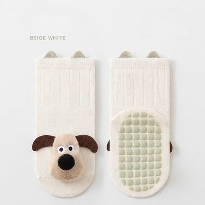 AUTUMN WINTER 3D BONELESS ANTI-SLIP BABY WALKING SOCKS – PUPPY DOLL FLOOR SOCKS FOR INFANTS & TODDLERS