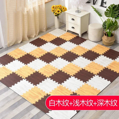 Game Activity Soft Floor Baby EVA Foam Play Gym Puzzle Mats Wooden Interlocking Exercise Tiles Crawling Carpet And Rug for Kids