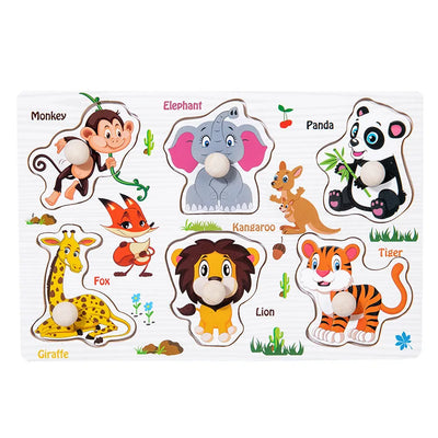 Wooden Puzzle Montessori Toys for Baby 1 2 3 Years Old Kids Alphabet Number Shape Matching Games Children Early Educational Toys