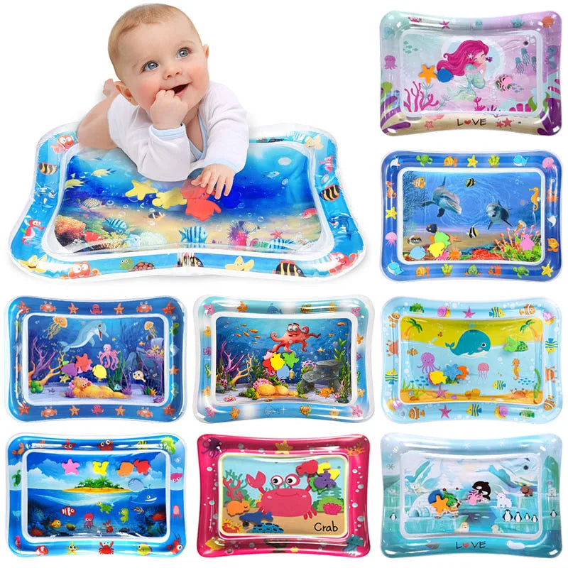 INFLATABLE TUMMY TIME BABY PLAY MAT WATER CUSHION EARLY EDUCATION INTERACTIVE BABY TOYS FOR TODDLERS SENSORY DEVELOPMENT