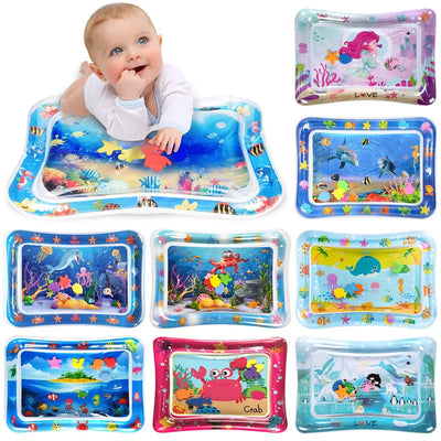 INFLATABLE TUMMY TIME BABY PLAY MAT WATER CUSHION EARLY EDUCATION INTERACTIVE BABY TOYS FOR TODDLERS SENSORY DEVELOPMENT